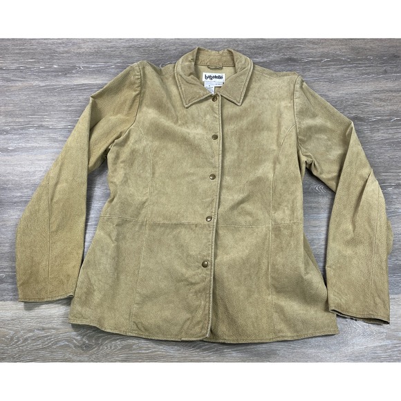 bagatelle Jackets & Blazers - Bagatelle Leather Jacket Womens Size 8 Tan‎ Suede 100% Leather Blazer Jacket